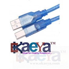 OkaeYa 3FT USB 2.0 A-B Male Printer Cable 0.5m for Arduino uno R3 1m